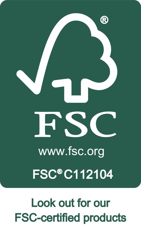 Forest Stewardship Council® certification mark — FSC® C112104