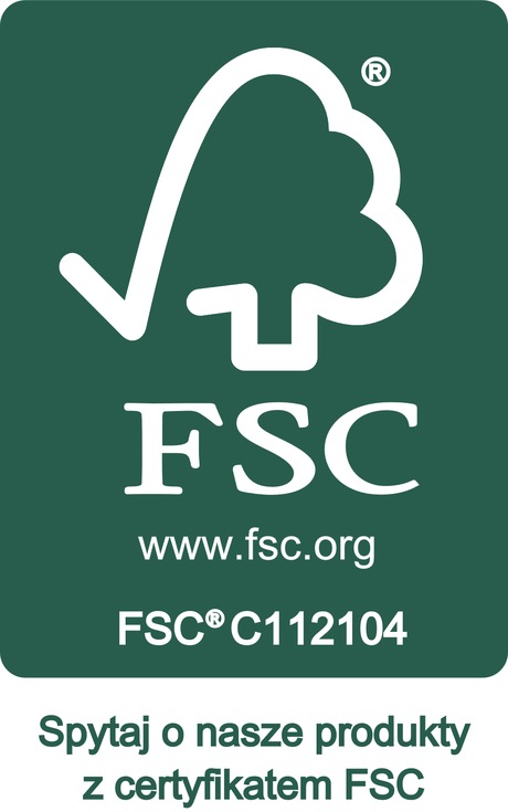 Znak certyfikacji Forest Stewardship Council® — FSC® C112104